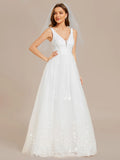 Elegant Pure Sequins Pearl Beading Sweetheart Neck Appliques Bridal Gowns Wedding Dress - Rosa Apparel