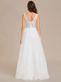 Elegant Pure Sequins Pearl Beading Sweetheart Neck Appliques Bridal Gowns Wedding Dress - Rosa Apparel