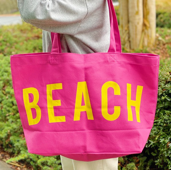 Ellison and Young Well Made Beach Canvas Tote - Rosa Apparel