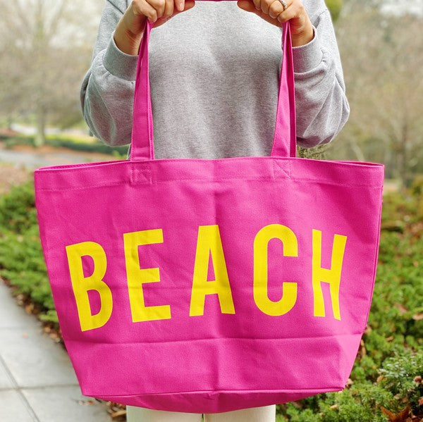 Ellison and Young Well Made Beach Canvas Tote - Rosa Apparel