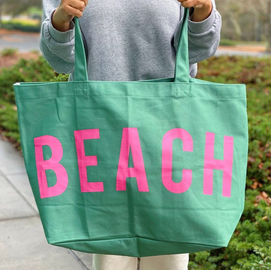 Ellison and Young Well Made Beach Canvas Tote - Rosa Apparel