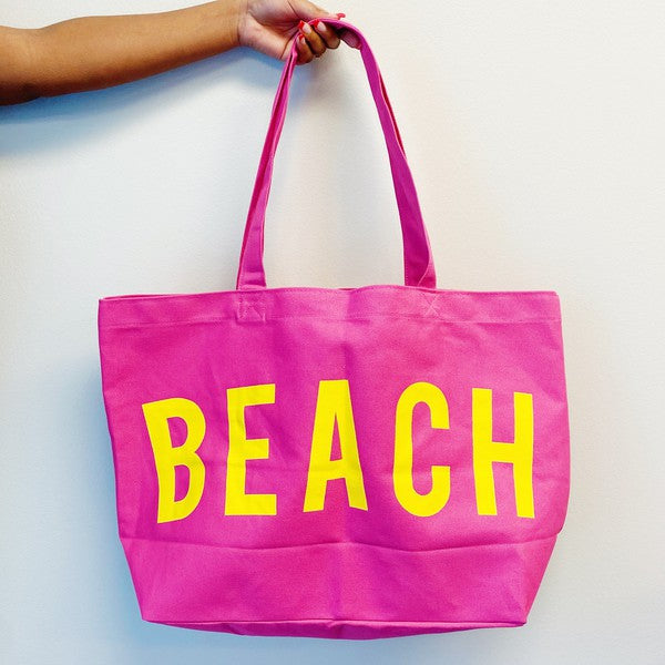 Ellison and Young Well Made Beach Canvas Tote - Rosa Apparel