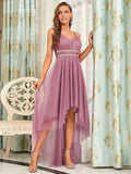 Ever Pretty Modest High-Low Sleeveless Tulle Prom Dress - Rosa Apparel