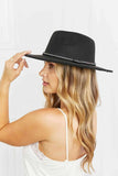 Fame Bring It Back Mini Rhinestone Fedora Hat - Rosa Apparel