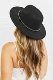 Fame Bring It Back Mini Rhinestone Fedora Hat - Rosa Apparel