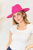 Fame Flat Brim Fedora Fashion Luxurious Summer Hat - Rosa Apparel