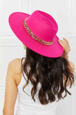 Fame Keep Your Promise Fedora Hat in Pink - Rosa Apparel