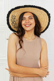 Fame Sunshine Straw Fringe Embroidered Boho Hat - Rosa Apparel