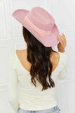 Fame Western Cutie Summer Spring Cowboy Hat in Pink - Rosa Apparel