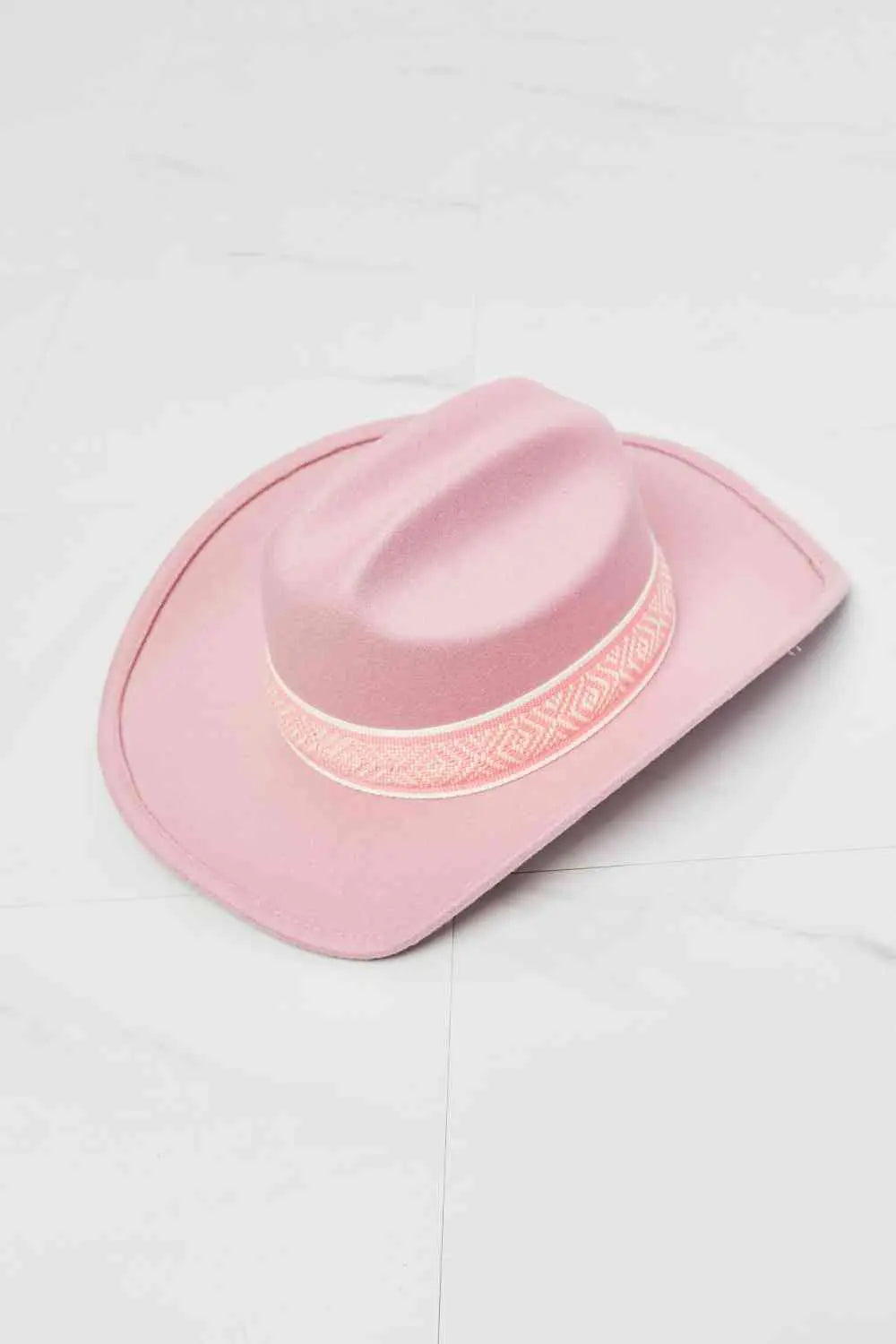 Fame Western Cutie Summer Spring Cowboy Hat in Pink - Rosa Apparel