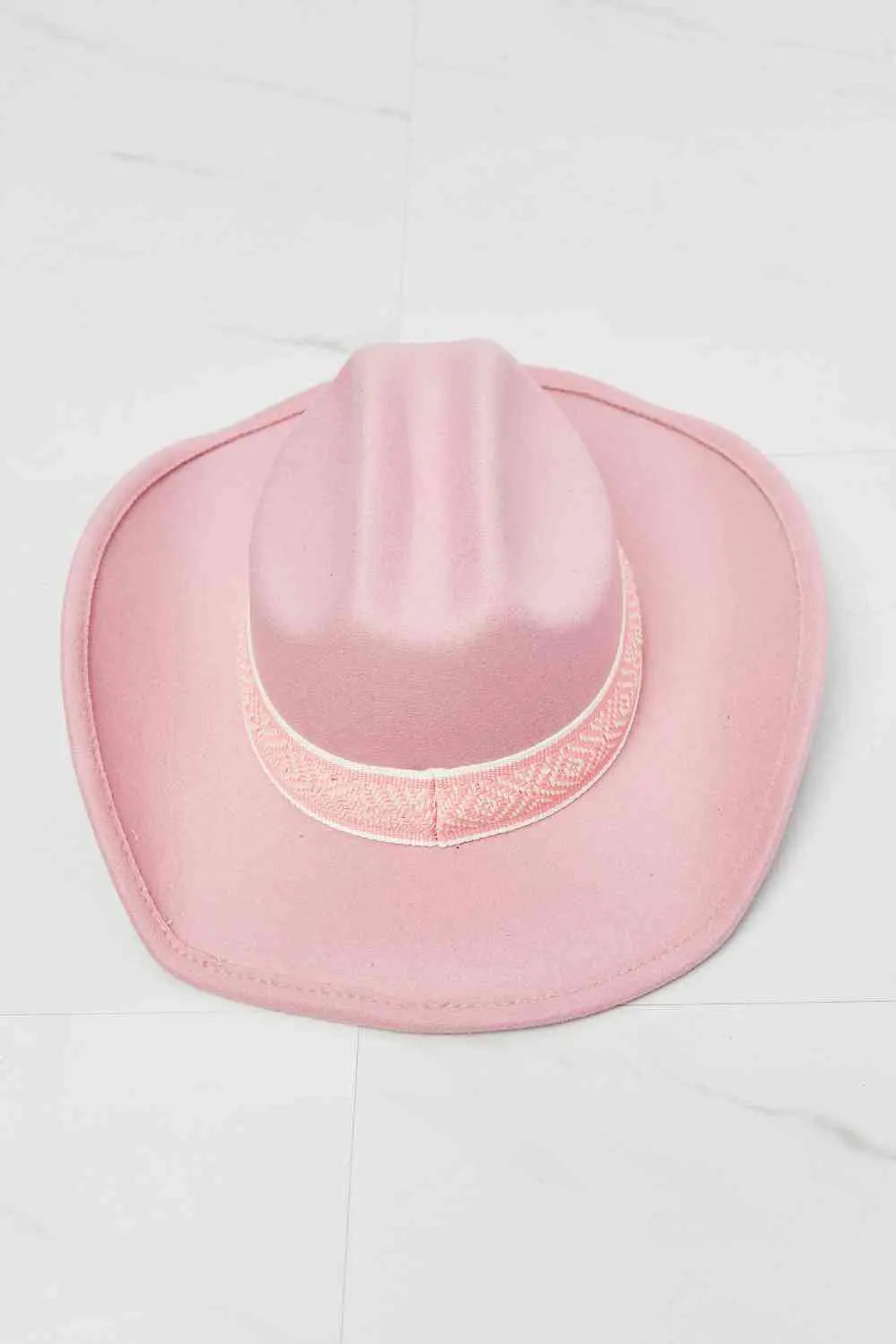 Fame Western Cutie Summer Spring Cowboy Hat in Pink - Rosa Apparel