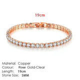 Fashion Multicolor Zircona Tennis Chain Bracelet for Women - Rosa Apparel