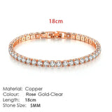 Fashion Multicolor Zircona Tennis Chain Bracelet for Women - Rosa Apparel