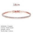 Fashion Multicolor Zircona Tennis Chain Bracelet for Women - Rosa Apparel