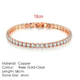 Fashion Multicolor Zircona Tennis Chain Bracelet for Women - Rosa Apparel