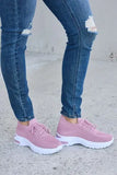 Forever Link Breathable Mesh Lace-up Round Toe Athletic Shoes - Rosa Apparel