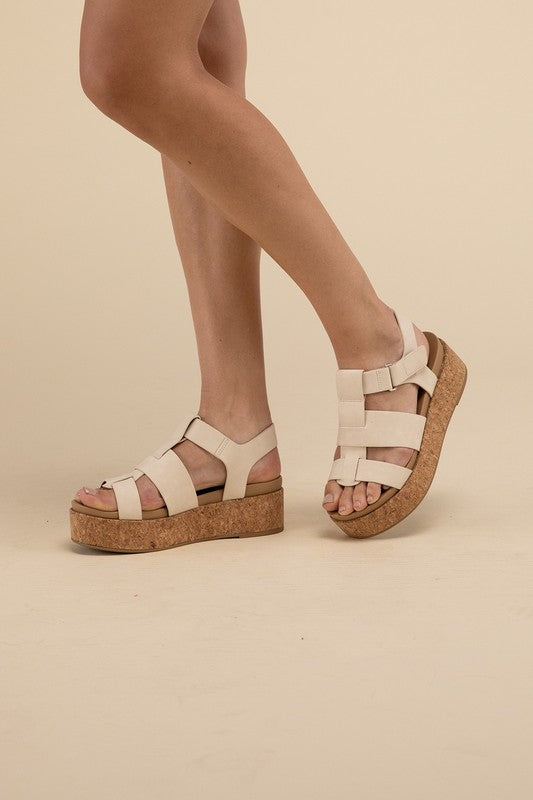 Fortune Dynamic Chic AMENDA-S Platform Sandal Wedge - Rosa Apparel