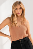 Gilli Casual Front and Back Deep V-Neck Sleeveless Tank Top - Rosa Apparel