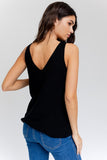 Gilli Casual Front and Back Deep V-Neck Sleeveless Tank Top - Rosa Apparel