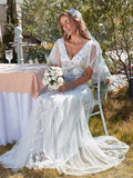 Glamorous Tulle with Sequin Appliques Wedding Dress - Rosa Apparel