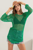 HYFVE Crochet Long Sleeve Cover Up - Rosa Apparel