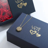 Heart Four Leaf Clover Pendant Necklace - Rosa Apparel