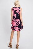 Heimish Full Size Floral V-Neck Tank Dress with Pockets - Rosa Apparel