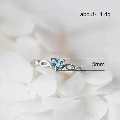 Huitan Simple Heart Cubic Zirconia Ring - Rosa Apparel