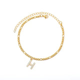 Initial Anklet Jewelry Accessory - Rosa Apparel