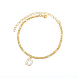 Initial Anklet Jewelry Accessory - Rosa Apparel