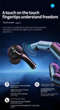 DZ-iTech Wireless Earbuds J7, ANC+ENC, Noise Cancelling Headsets TWS BT5.3. 25H of Usage time, Built-in Microphone, True Wireless Stereo, Waterproof