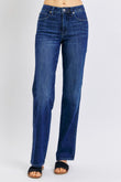 Judy Blue Full Size High Waist Tummy Control Straight Jeans - Rosa Apparel