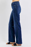 Judy Blue Full Size High Waist Tummy Control Straight Jeans - Rosa Apparel