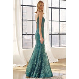 Juliet 274 Embroidered Sequins Mermaid Evening Prom Gown - Rosa Apparel