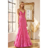 Juliet 274 Embroidered Sequins Mermaid Evening Dress - Rosa Apparel