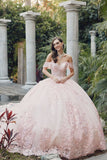 Juliet Off-The-Shoulder Embroidery Back Bow Quinceanera Ball Gown - Rosa Apparel