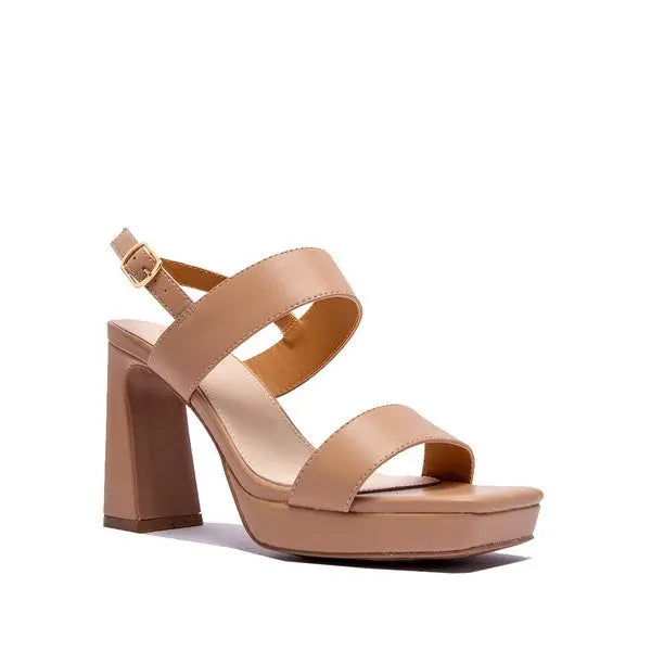 KRISHA-04X Elegant Strap Buckled 4 Heel Sandal - Rosa Apparel