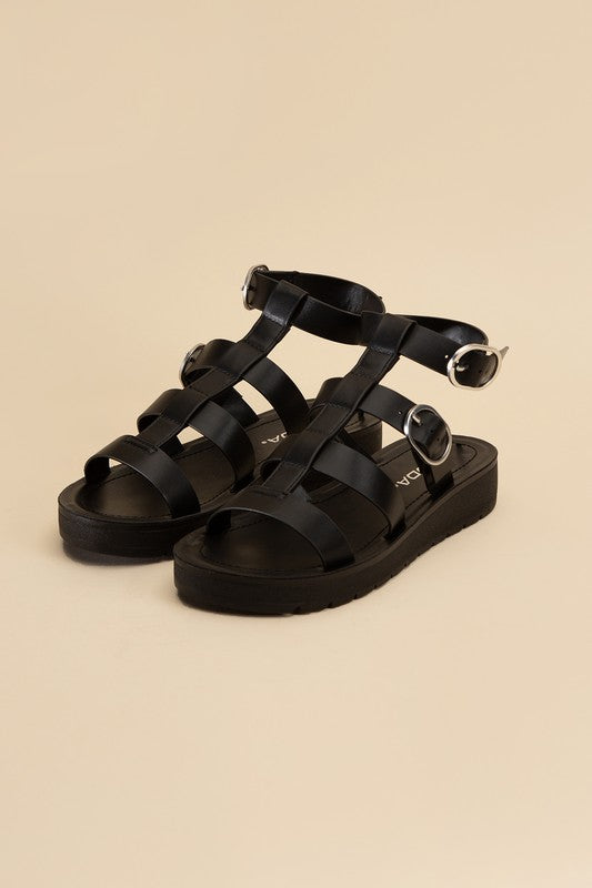 LEDELL-S Casual Gladiator Summer Ankle Straps Sandals - Rosa Apparel