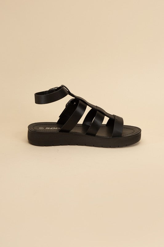 LEDELL-S Casual Gladiator Summer Ankle Straps Sandals - Rosa Apparel