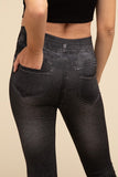 Lilou High-Rise Waist Stretchy Fit Denim Leggings - Rosa Apparel