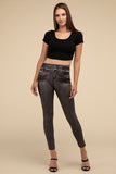 Lilou High-Rise Waist Stretchy Fit Denim Leggings - Rosa Apparel