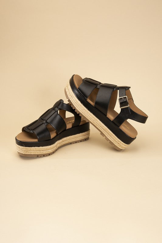 MCLEAN-S Espadrille Gladiator Summer Sandals - Rosa Apparel