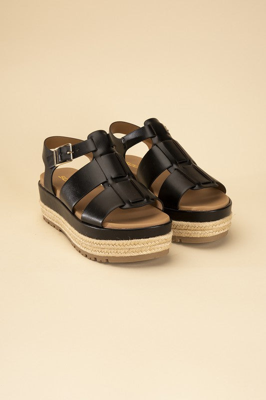 MCLEAN-S Espadrille Gladiator Summer Sandals - Rosa Apparel