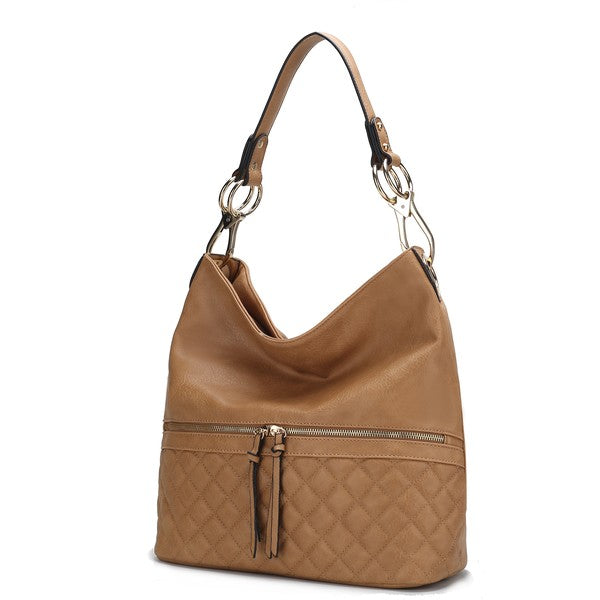 MKF Dalila Hobo Vegan Leather Shoulder Bag by Mia K - Rosa Apparel