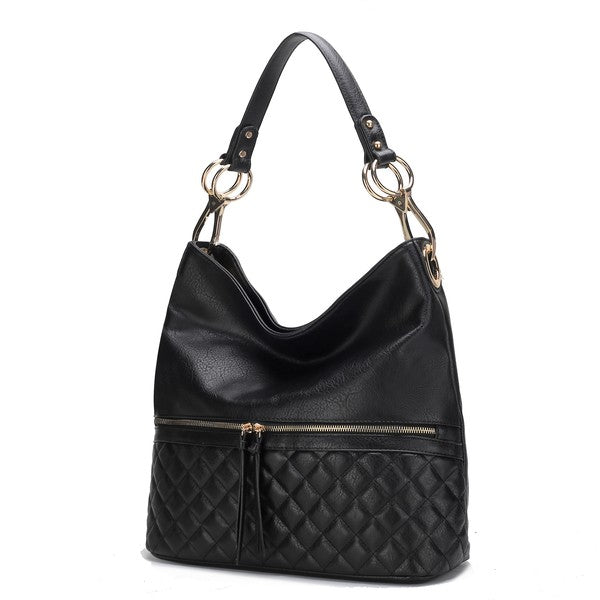 MKF Dalila Hobo Vegan Leather Shoulder Bag by Mia K - Rosa Apparel