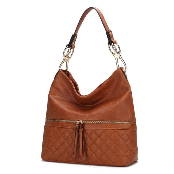 MKF Dalila Hobo Vegan Leather Shoulder Bag by Mia K - Rosa Apparel