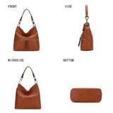 MKF Dalila Hobo Vegan Leather Shoulder Bag by Mia K - Rosa Apparel