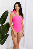 Marina West Swim Deep End One-Shoulder One-Piece Swimsuit - Rosa Apparel