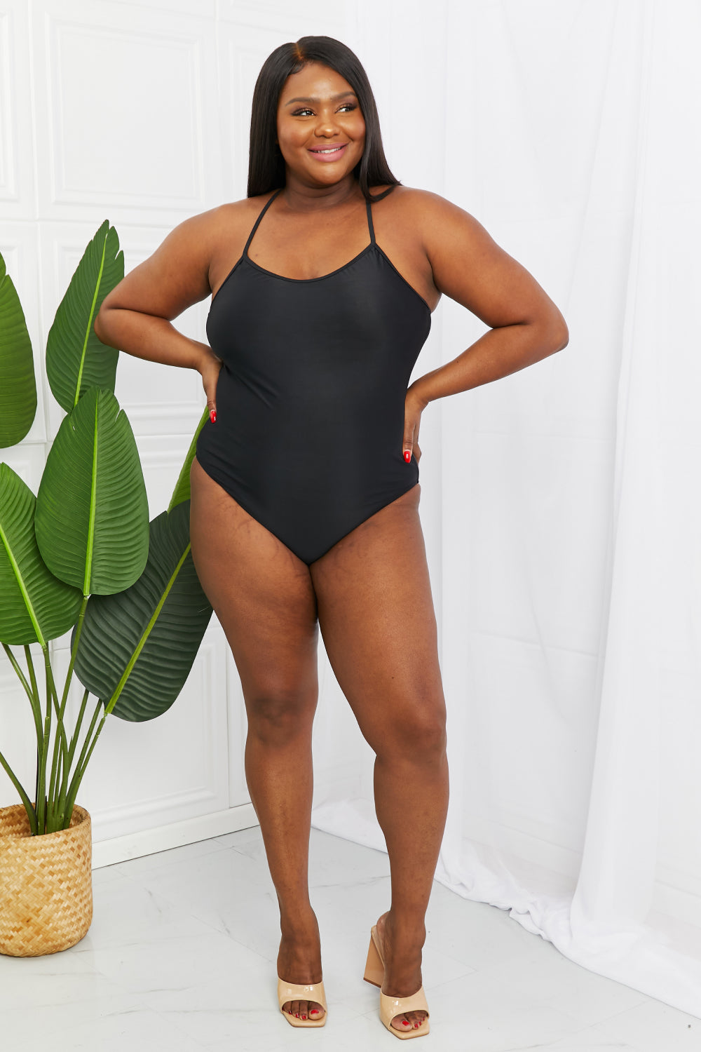 Marina West Swim High Tide One-Piece in Black - Rosa Apparel