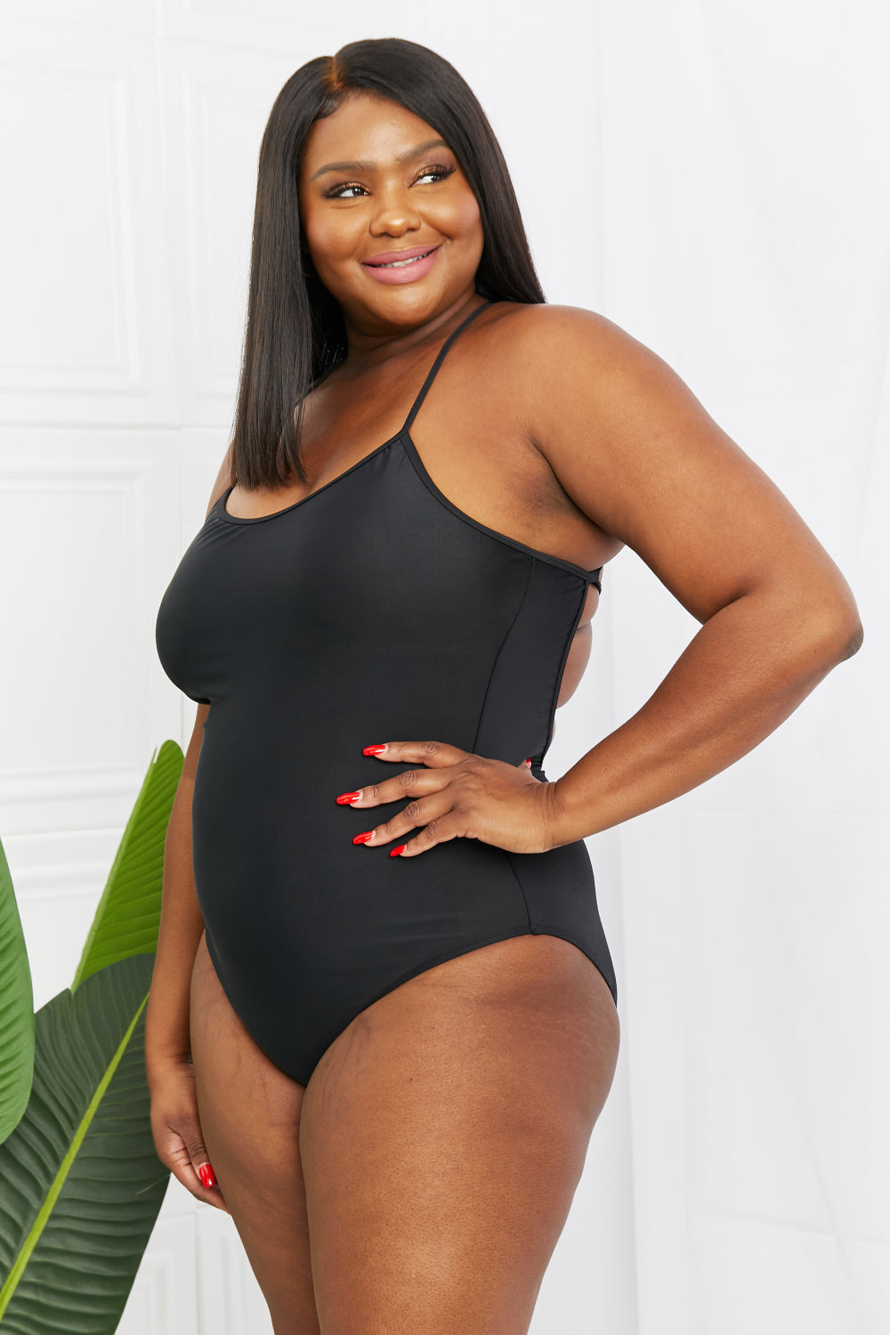 Marina West Swim High Tide One-Piece in Black - Rosa Apparel